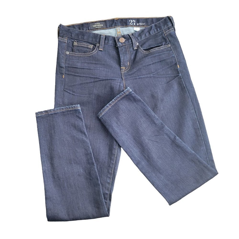 J.Crew 8" Mid-Rise Toothpick Ankle Jean Size 27